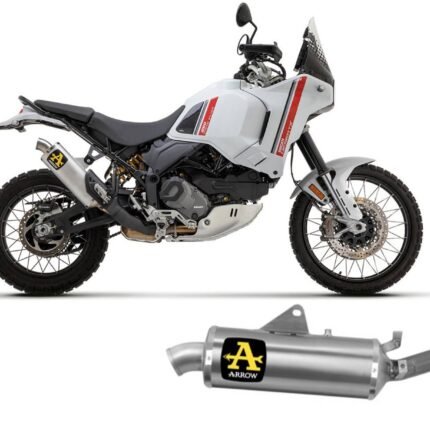 Arrow Indy Race E5 Aluminum Exhaust Slip On Ducati DesertX