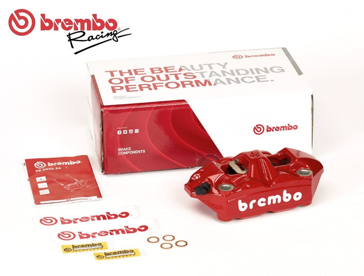 Brembo Red White Right 120988589 5
