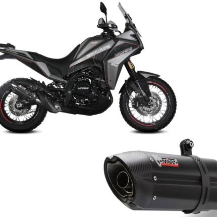 Mivv Suono Black Inox E5 Exhaust Slip On Moto Morini X Cape 650 / 650X