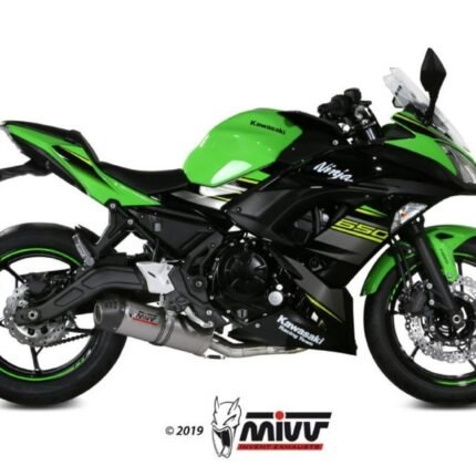 Mivv Oval Titanium With Carbon Cap Full System Exhaust Kawasaki Ninja 650 / Z 650