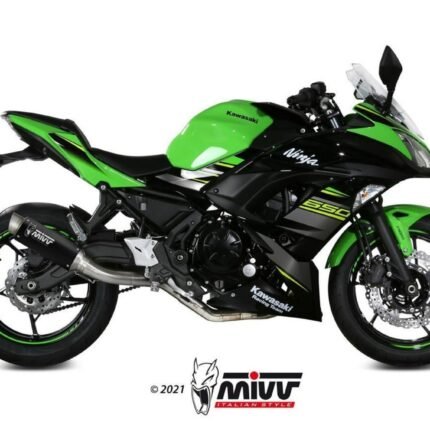 Mivv GP Pro Black Steel Full System Exhaust Kawasaki Ninja 650 / Z 650