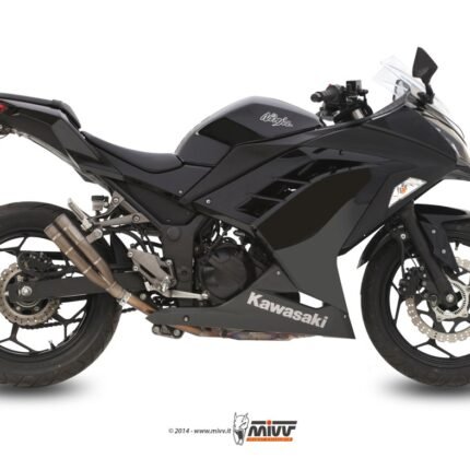 Mivv Double Gun Titanium Exhaust Slip On Kawasaki Ninja 300