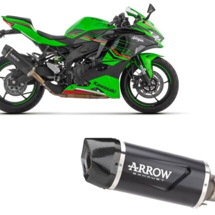 Arrow Indy Race Evo Aluminum Dark Exhaust Slip On Kawasaki ZX-4R