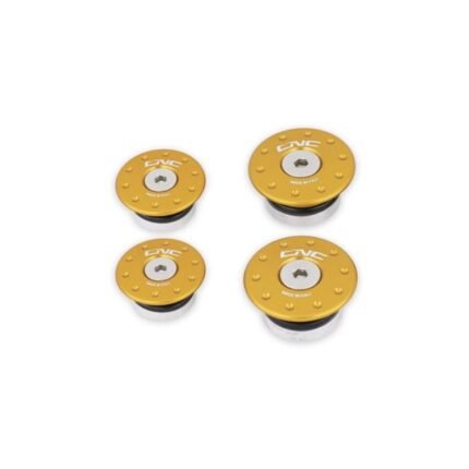 CNC Racing 4 Frame Caps Kit Gold Ducati DesertX